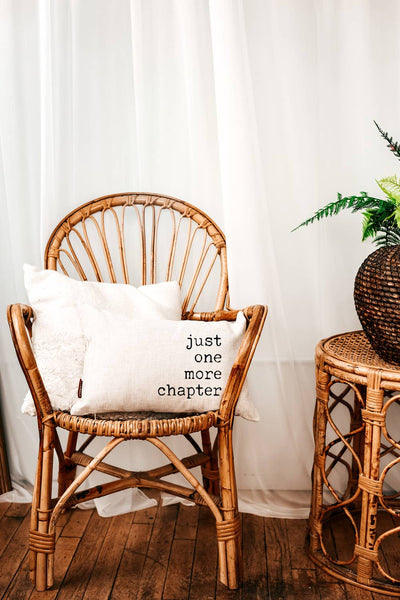 JUST ONE MORE CHAPTER 12X18 DECORATIVE PILLOW-PILLOW-MODE-Couture-Boutique-Womens-Clothing