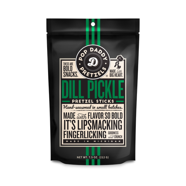 Pop Daddy – Dill Pickle Seasoned Pretzels 7.5oz-pretzels-MODE-Couture-Boutique-Womens-Clothing