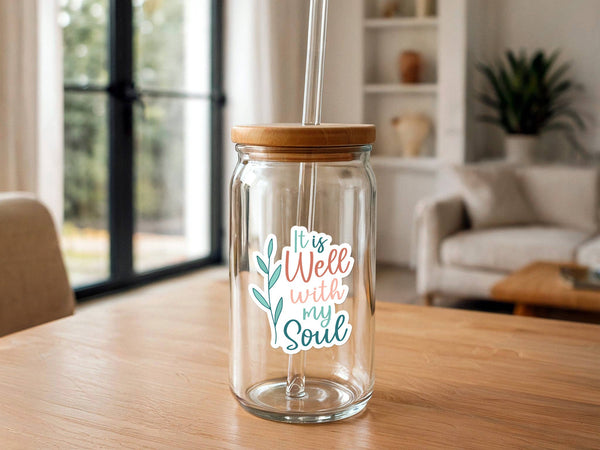 It Is Well With My Soul (Modern) | Christian Hymn Sticker-MODE-Couture-Boutique-Womens-Clothing