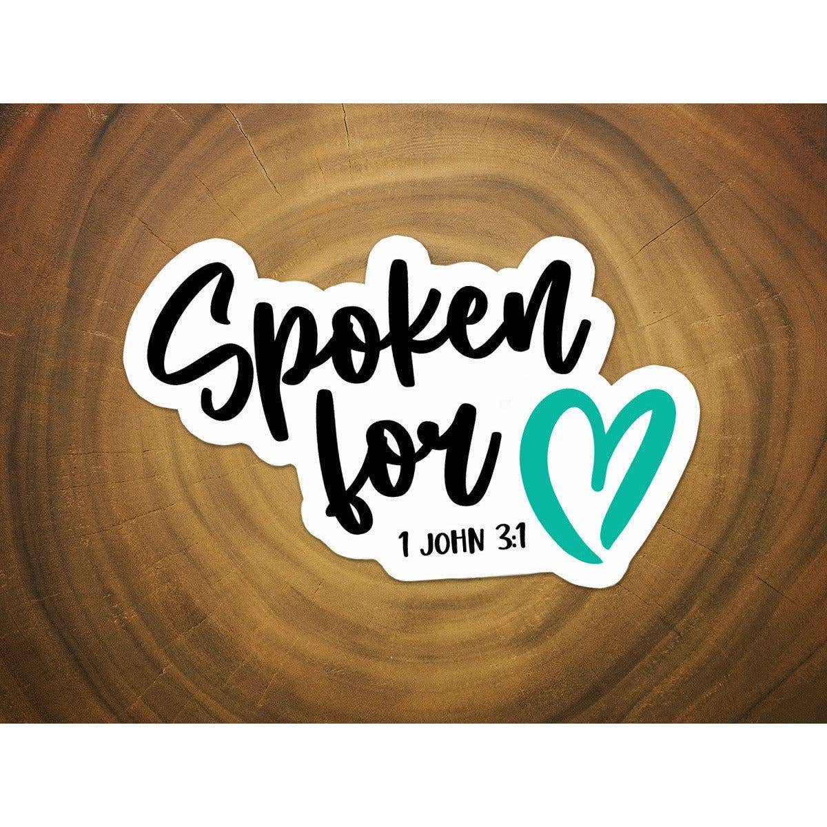 Spoken For | Christian Sticker | Scripture | Waterproof-MODE-Couture-Boutique-Womens-Clothing