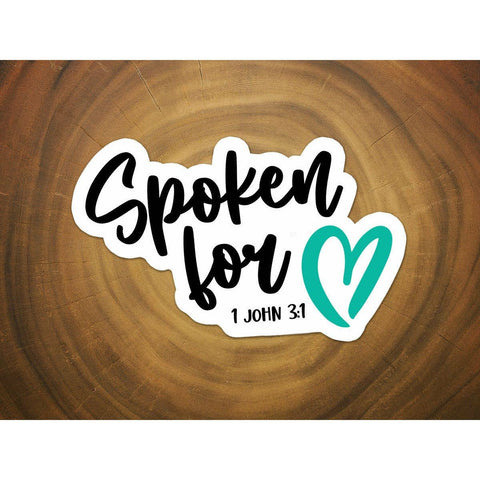 Spoken For | Christian Sticker | Scripture | Waterproof-MODE-Couture-Boutique-Womens-Clothing