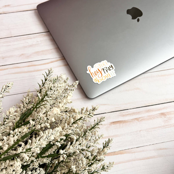 Girl Pray About It Sticker | Christian stickers-MODE-Couture-Boutique-Womens-Clothing