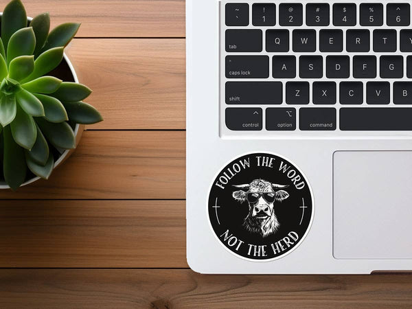 Follow the Word, Not the Herd | Funny Sticker | Christian-MODE-Couture-Boutique-Womens-Clothing