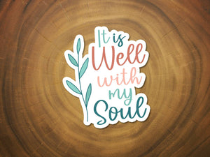 It Is Well With My Soul (Modern) | Christian Hymn Sticker-MODE-Couture-Boutique-Womens-Clothing