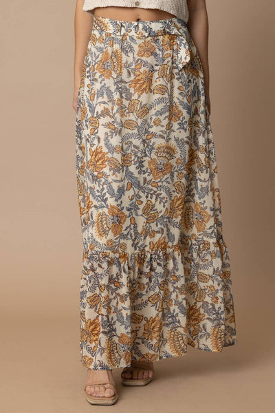 MEADOW BLOOM SKIRT IN CREAM MULTICOLOR-SKIRTS-MODE-Couture-Boutique-Womens-Clothing