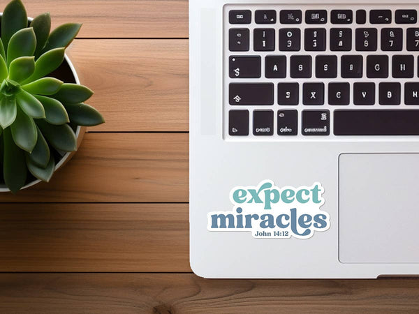 Expect Miracles | Vinyl Christian Sticker | Faith Sticker-MODE-Couture-Boutique-Womens-Clothing