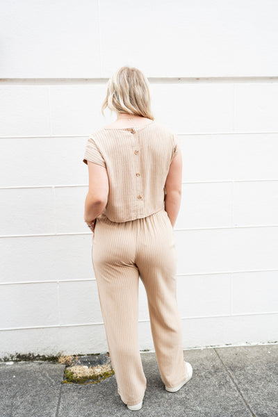 MARQUEE STRIPED SET IN CAMEL-MATCHING SET-MODE-Couture-Boutique-Womens-Clothing