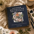 How-to Watercolor Book: Modern Watercolor Botanical (Spiral)-ACTIVITY BOOK-MODE-Couture-Boutique-Womens-Clothing