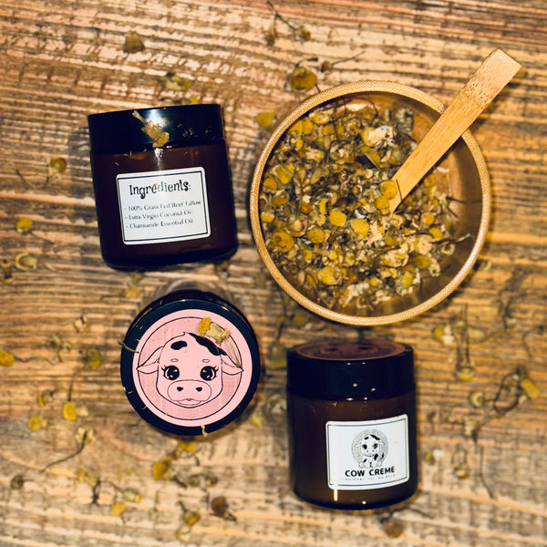COW CREME 100% GRASS FED BEEF TALLOW-SKINCARE-MODE-Couture-Boutique-Womens-Clothing