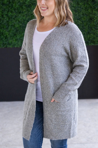 MADI COZY LONG CARDIGAN IN STORM-CARDIGAN-MODE-Couture-Boutique-Womens-Clothing