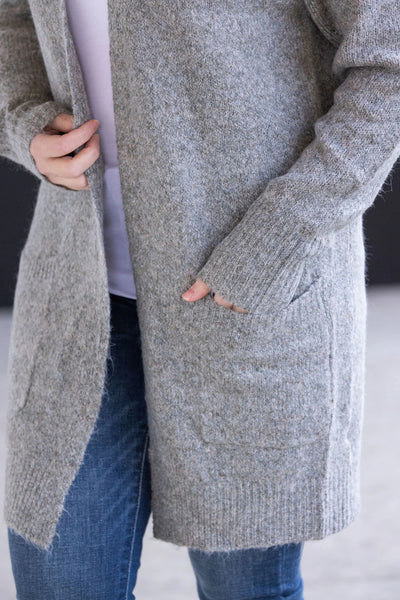 MADI COZY LONG CARDIGAN IN STORM-CARDIGAN-MODE-Couture-Boutique-Womens-Clothing