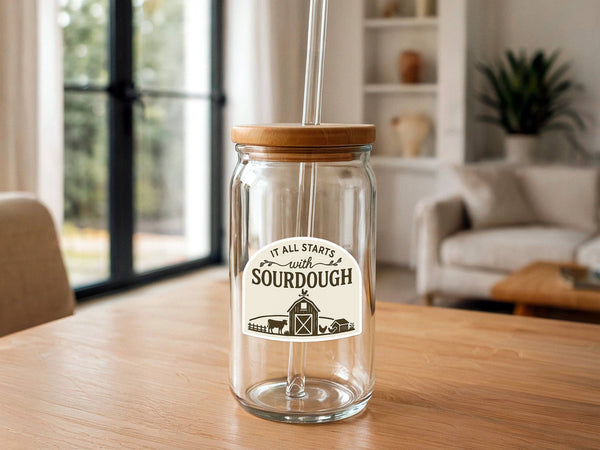 It All Starts With Sourdough | Homesteading | Funny Sticker-Sticker/Decal-MODE-Couture-Boutique-Womens-Clothing