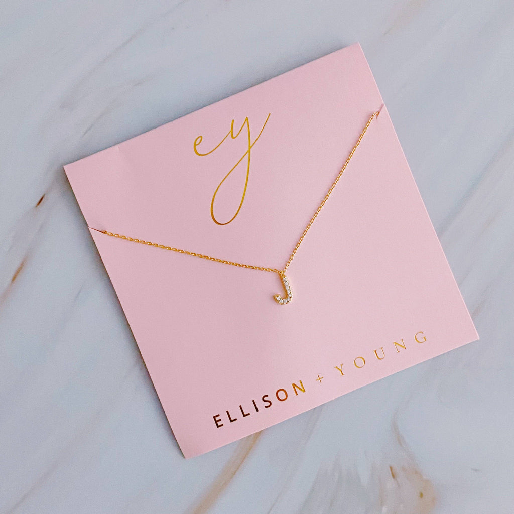 UNDERSTATED BEAUTY INITIAL NECKLACE IN GOLD-NECKLACE-MODE-Couture-Boutique-Womens-Clothing