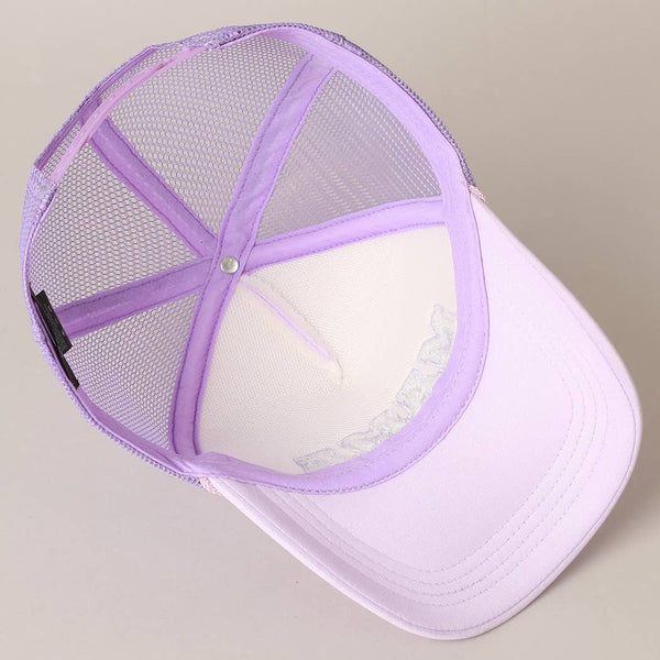 Pink MAMA Chenille Patched Trucker Cap-MODE-Couture-Boutique-Womens-Clothing