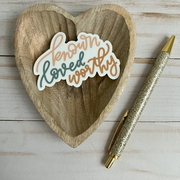 Known loved worthy sticker | Faith stickers & decals-MODE-Couture-Boutique-Womens-Clothing