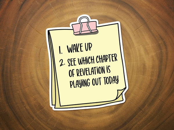 End Times Revelation Sticker | Funny Christian Sticker-MODE-Couture-Boutique-Womens-Clothing