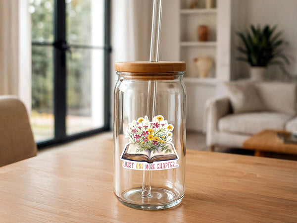 Just One More Chapter | Book With Flowers | Cute Sticker-MODE-Couture-Boutique-Womens-Clothing