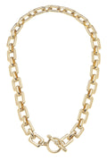 Conrad Chain Link Toggle Necklace in Shiny Gold-MODE-Couture-Boutique-Womens-Clothing