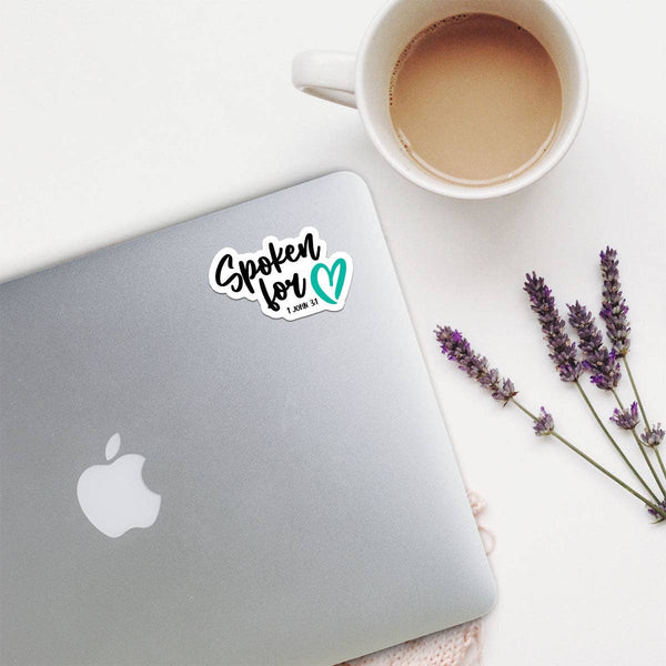 Spoken For | Christian Sticker | Scripture | Waterproof-MODE-Couture-Boutique-Womens-Clothing
