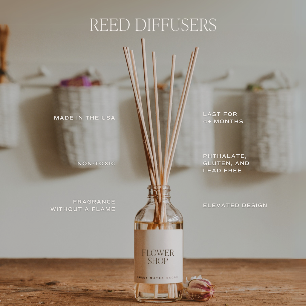 COASTAL LEMON REED DIFFUSER-REED DIFFUSER-MODE-Couture-Boutique-Womens-Clothing