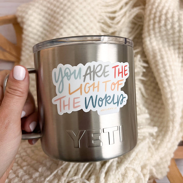 Be A Light Sticker | Matthew 5:14 decal-MODE-Couture-Boutique-Womens-Clothing