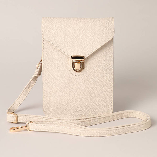 Cell Phone Holder Crossbody Bag: in Black-MODE-Couture-Boutique-Womens-Clothing