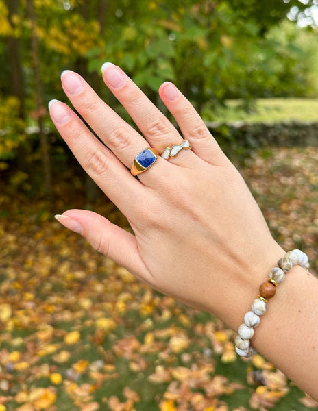 Indigo Signet Ring: 5-MODE-Couture-Boutique-Womens-Clothing