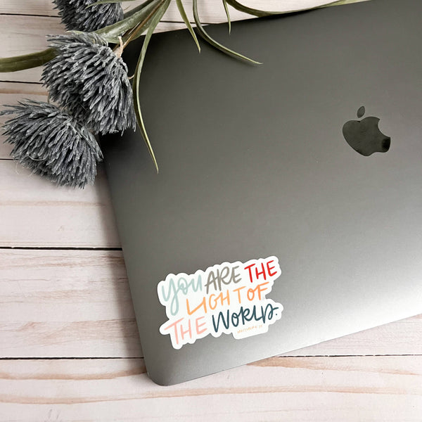 Be A Light Sticker | Matthew 5:14 decal-MODE-Couture-Boutique-Womens-Clothing