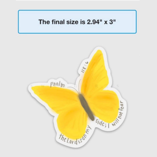 Psalm 118:6 Sticker-MODE-Couture-Boutique-Womens-Clothing