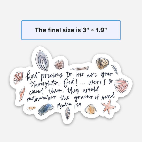 Psalm 139 Sticker | Christian stickers | Faith decals-MODE-Couture-Boutique-Womens-Clothing