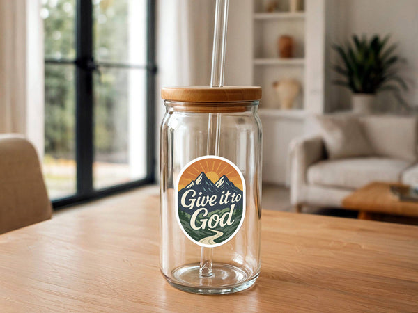 Give It To God | Christian Sticker | Mountain Scene-MODE-Couture-Boutique-Womens-Clothing