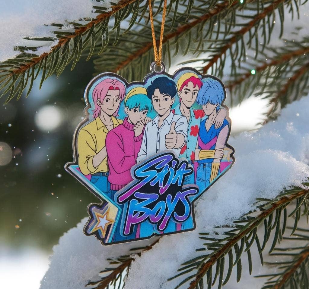 Kpop Demon Saja Boy Acrylic Ornament, Kpop Acrylic Ornament: 3.5×3.5 inches-MODE-Couture-Boutique-Womens-Clothing