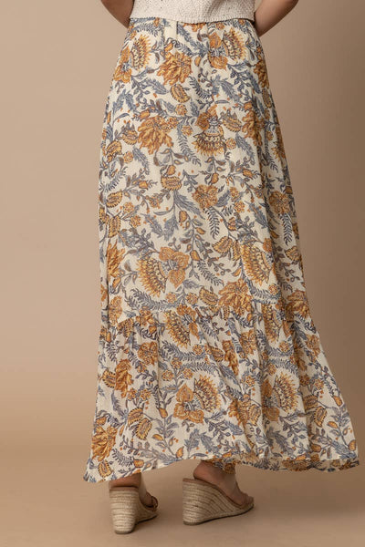 MEADOW BLOOM SKIRT IN CREAM MULTICOLOR-SKIRTS-MODE-Couture-Boutique-Womens-Clothing