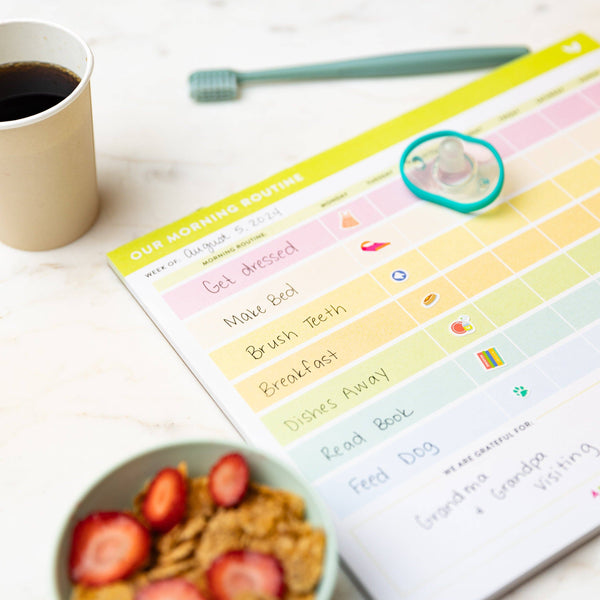 OUR FAMILY MORNING ROUTINE NOTEPAD-Planner-MODE-Couture-Boutique-Womens-Clothing