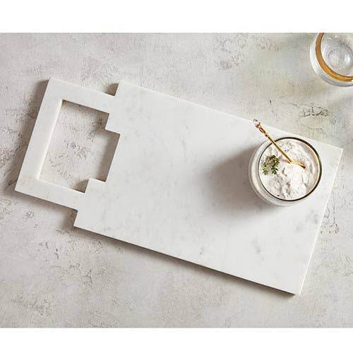 Marble Serving Tray with Square Handle-MODE-Couture-Boutique-Womens-Clothing