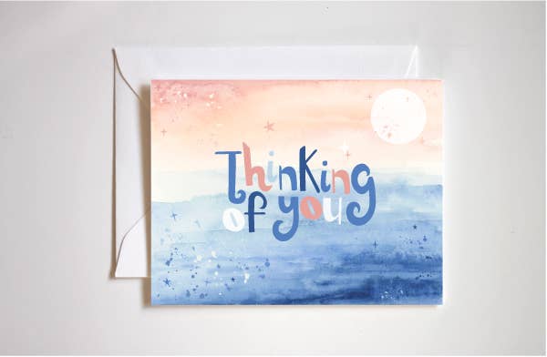 Thinking of you seascape card-greeting card-MODE-Couture-Boutique-Womens-Clothing