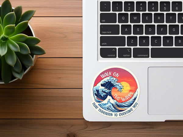 Walk On The Waves | Faith Sticker | Christian Sticker, Ocean-MODE-Couture-Boutique-Womens-Clothing