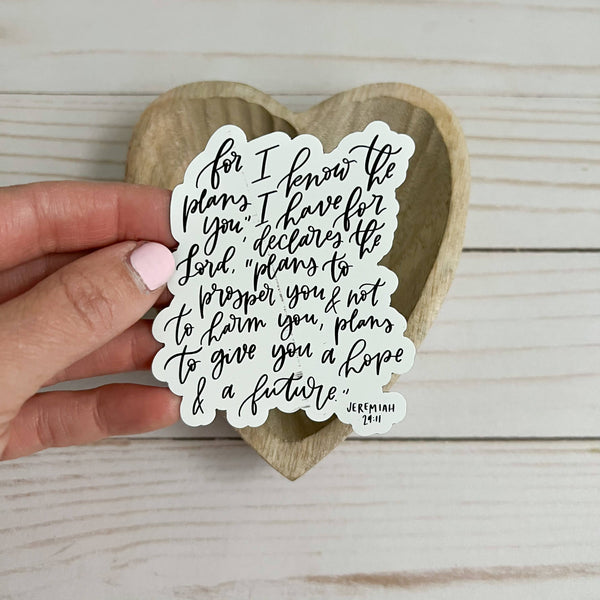 Jeremiah 29:11 Magnet | Fridge magnets | Christian magnet: Pink & White-MODE-Couture-Boutique-Womens-Clothing