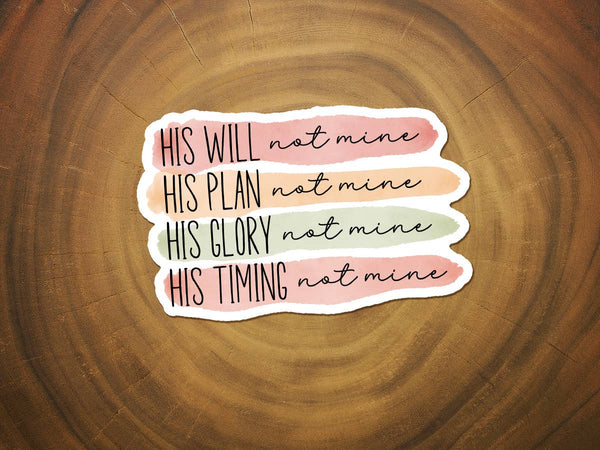 His, Not Mine | Christian Sticker | Waterproof Vinyl Sticker-MODE-Couture-Boutique-Womens-Clothing