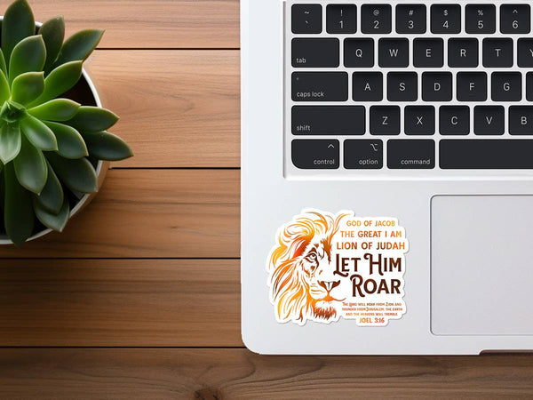 Let Him Roar | Lion of Judah Sticker | Christian Sticker-MODE-Couture-Boutique-Womens-Clothing