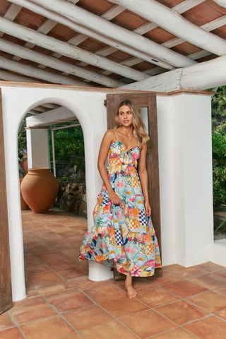 SANTA MARIA BAMBI MAXI IN MULTI-Dresses-MODE-Couture-Boutique-Womens-Clothing