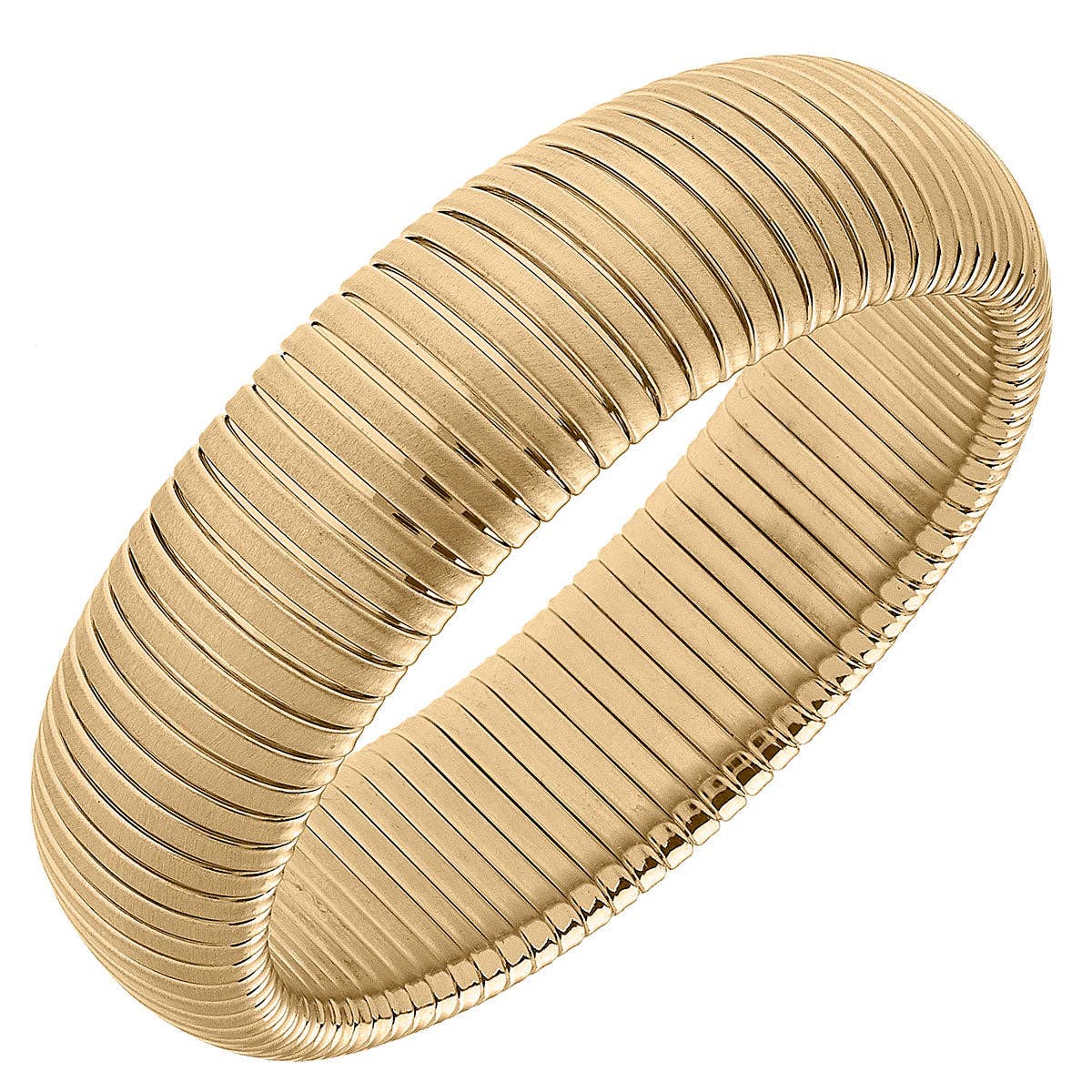 Florence Statement Watchband Bangle in Satin Gold-MODE-Couture-Boutique-Womens-Clothing