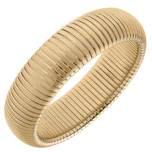 Florence Statement Watchband Bangle in Satin Gold-MODE-Couture-Boutique-Womens-Clothing