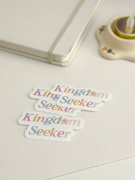 Kingdom seeker, Christian stickers, seek God's kingdom-MODE-Couture-Boutique-Womens-Clothing