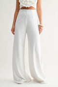 SEASIDE DRIFT PALAZZO PANTS IN WHITE-Palazzo Pants-MODE-Couture-Boutique-Womens-Clothing
