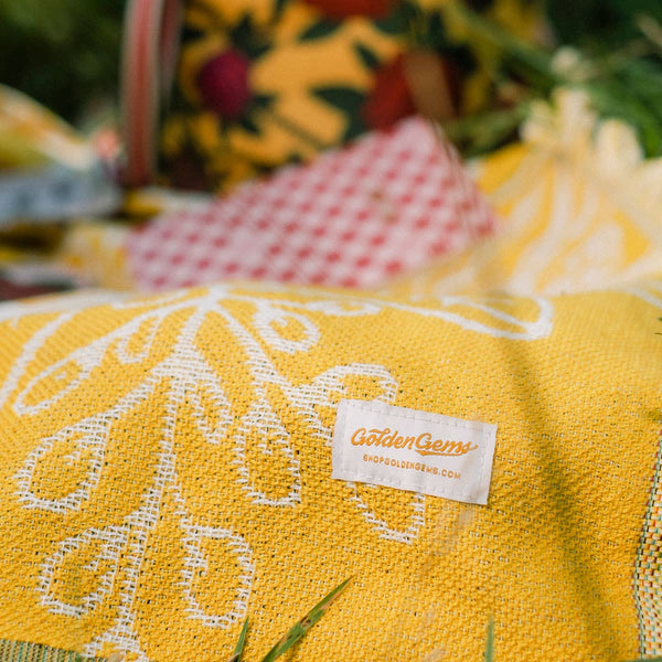 FLORAL FESTIVAL BLANKET IN YELLOW-free gift with purchase - BF2024-MODE-Couture-Boutique-Womens-Clothing