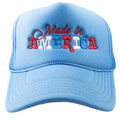 Made in America Foam Trucker Hat: Colbalt Blue-MODE-Couture-Boutique-Womens-Clothing