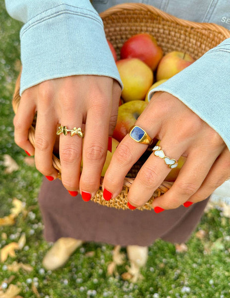 Indigo Signet Ring: 5-MODE-Couture-Boutique-Womens-Clothing