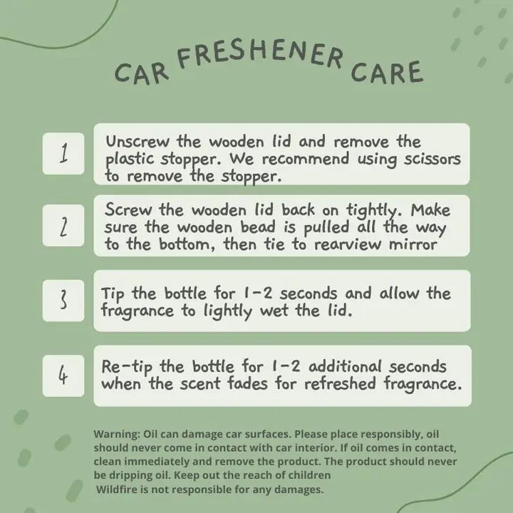 WILDFIRE HANGING CAR FRESHENER (MULTI SCENTS)-Car Freshener-MODE-Couture-Boutique-Womens-Clothing