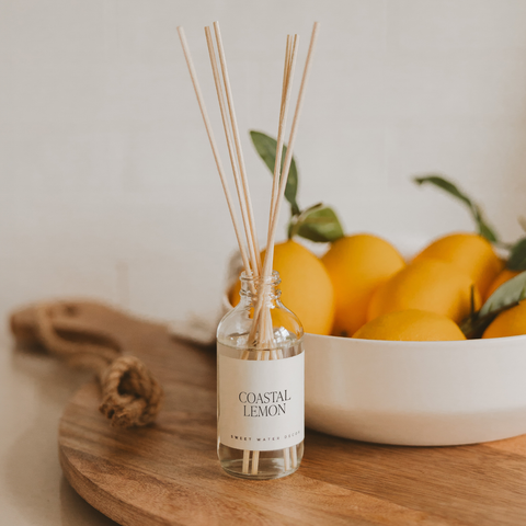COASTAL LEMON REED DIFFUSER-REED DIFFUSER-MODE-Couture-Boutique-Womens-Clothing